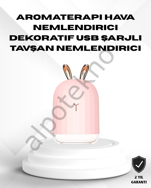 Ultrasonik Hava Nemlendirici 200 ml Aroma Difüzör LED Işıklı Sessiz