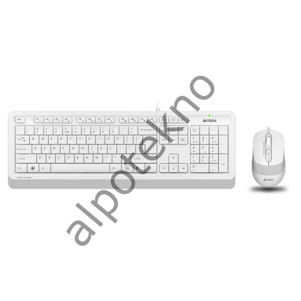 A4 TECH F1010 KABLOLU USB STANDART BEYAZ Q KLAVYE+MOUSE