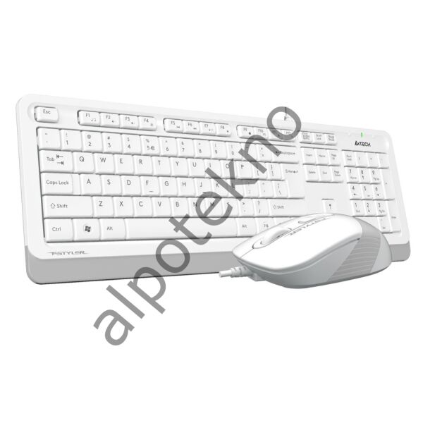 A4 TECH F1010 KABLOLU USB STANDART BEYAZ Q KLAVYE+MOUSE
