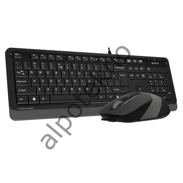 A4 TECH F1010 KABLOLU USB STANDART GRİ Q KLAVYE MOUSE