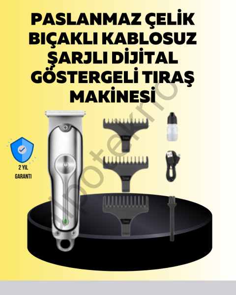 Metal Gövdeli Saç Sakal Kesme Makinesi – Hassas Kesim İçin