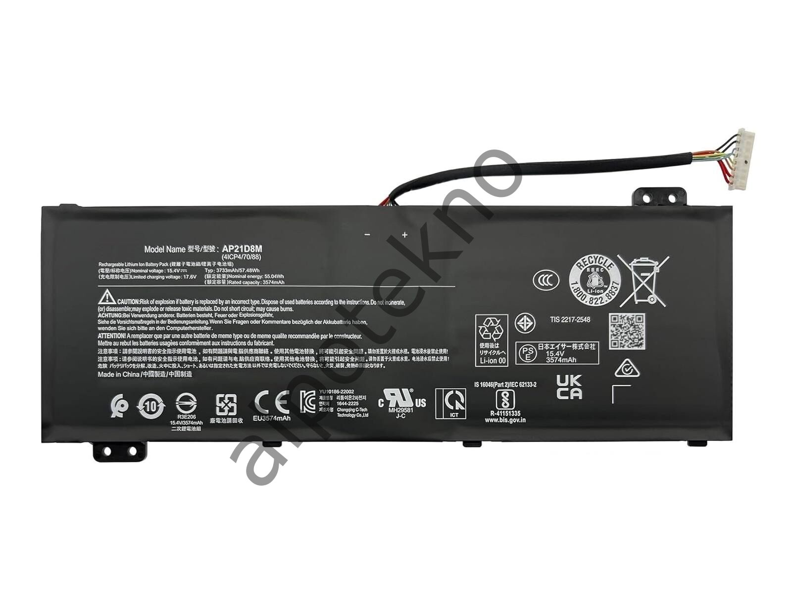 RETRO Acer AP21D8M Notebook Bataryası