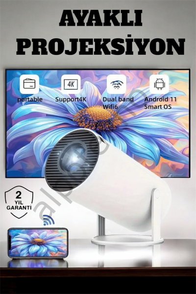 130 İnç Geniş Ekran ve 4K Destekli Full HD Projeksiyon Cihazı
