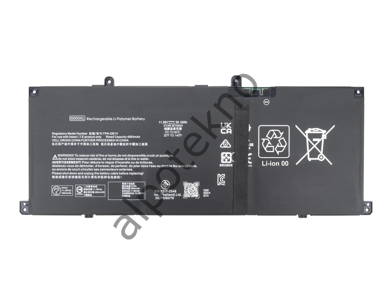 RETRO Hp Envy 14-fa0000 x360, GD03XL Notebook Bataryası