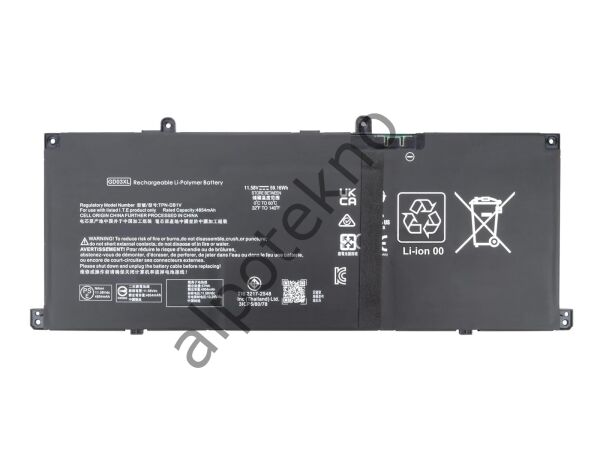 RETRO Hp Envy 14-fa0000 x360, GD03XL Notebook Bataryası