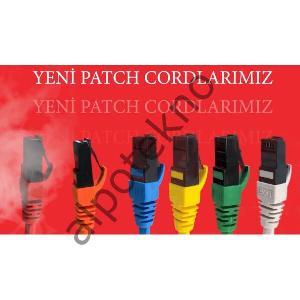 ERAT EPC-250C6ULHB0.25 25CM UTP CAT6 PATCH CORD LSOH MAVİ 4x2x24# 24 AWG