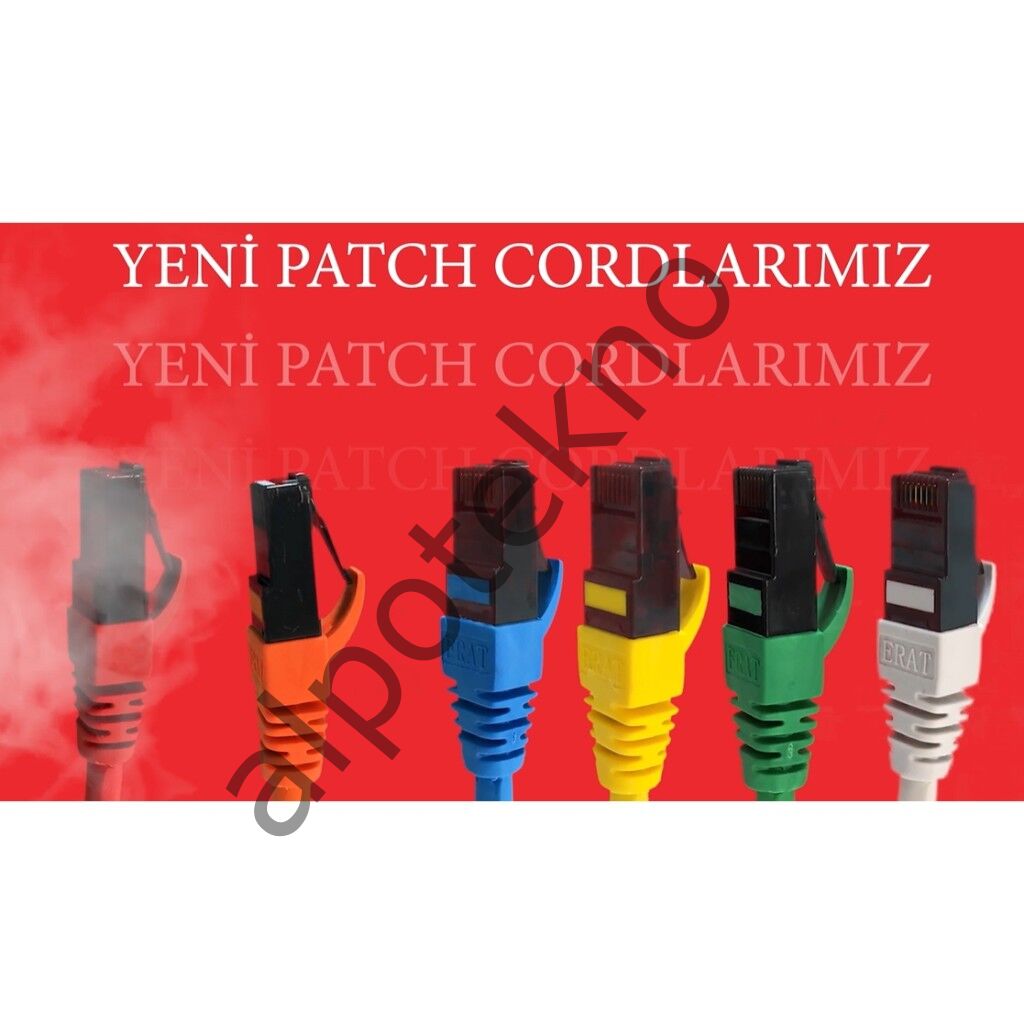 ERAT EPC-250C6ULHB0.25 25CM UTP CAT6 PATCH CORD LSOH MAVİ 4x2x24# 24 AWG