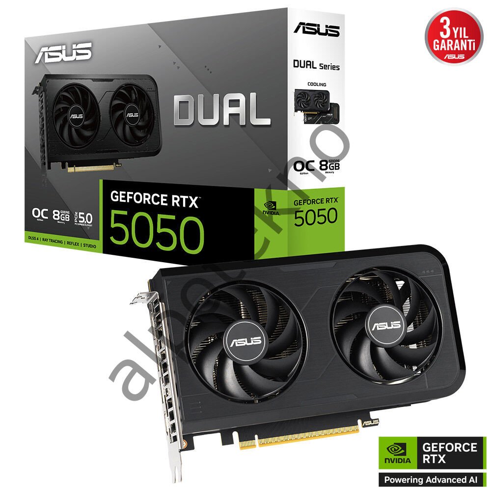 ASUS DUAL-RTX5050-O8G RTX5050 8GB DDR7 128Bit 3xDP/1xHDMI