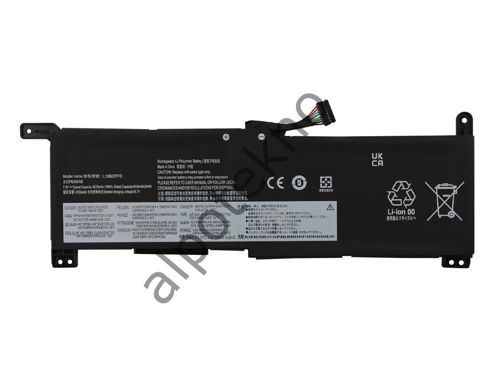 RETRO Lenovo IdeaPad 1-14ADA05, L19M2PF0 Notebook Bataryası