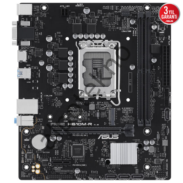 ASUS PRIME H610M-R-SI 2xDDR5 VGA/HDMI/DP 1xM.2 1xGLAN 1700P ANAKART