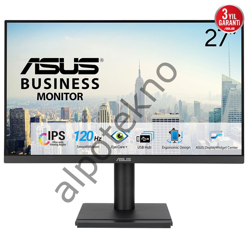 ASUS VA279QGS 27 IPS 1920x1080 1ms 120Hz 350cd DP HDMI VGA USB Hoparlör VESA 3YIL FLICKER-FREE,ÇERÇEVESİZ,DÜŞÜK MAVİ IŞIK,PİVOT MONİTÖR