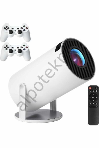 4K Wireless Çift Kollu Kumandalı Oyun Projeksiyonu Retro Video Oyunu Yeni Nesil