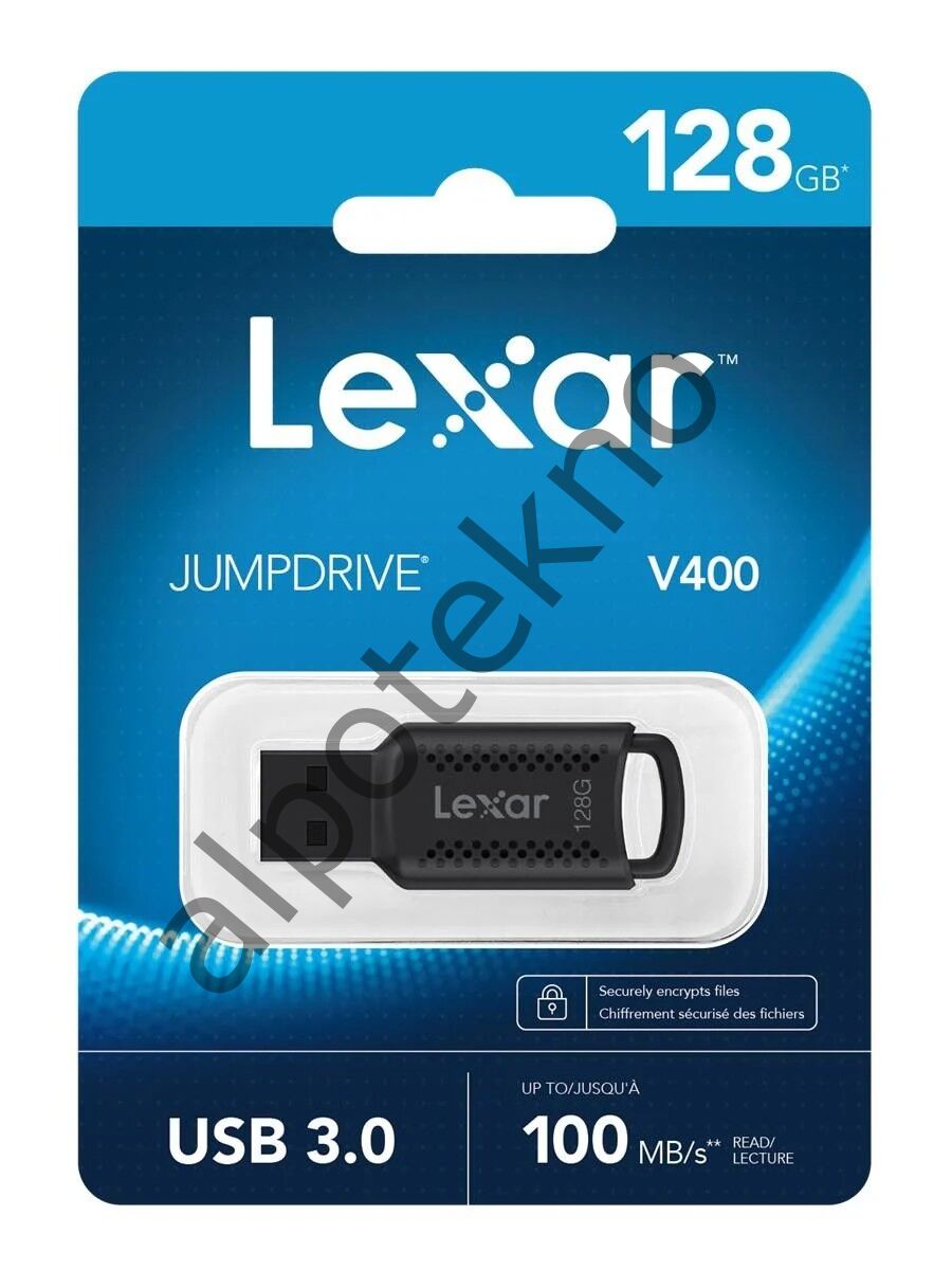 128GB Lexar LJDV400128G JumpDrive 3.0 V400 100MB/s USB Flash Bellek