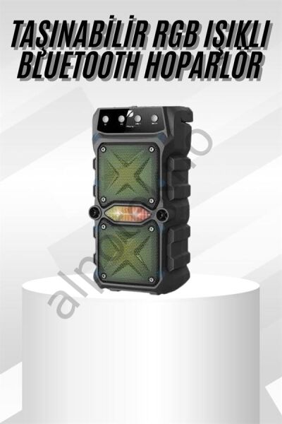 Çift Çıkışlı Güçlü Bataryalı Kablosuz Yüksek Ses Kaliteli Bluetooth Hoparlör