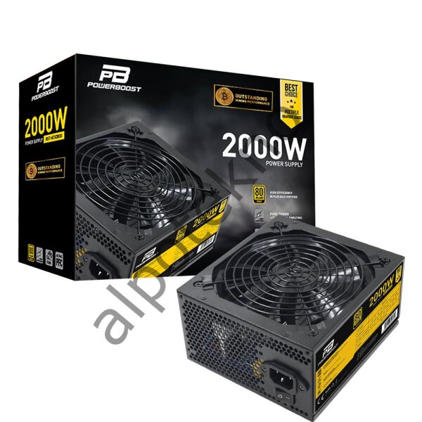POWER BOOST BST-ATX2000 2000W 14CM FAN MİNİNG POWER SUPPLY KUTUSUZ