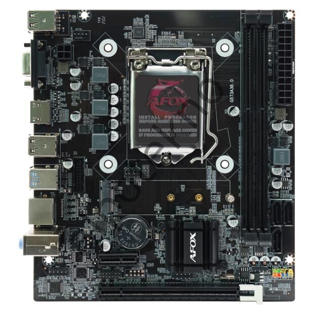 AFOX IH110D4-MA2-V4 2xDDR4 VGA+HDMI 1xGLAN 1x M.2 NVMe Gen3 1151Pin ANAKART