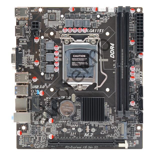 AFOX IH310C-MA6-V4 2xDDR4 VGA+HDMI 1xGLAN 1x M.2 NVMe Gen3 1151Pin ANAKART