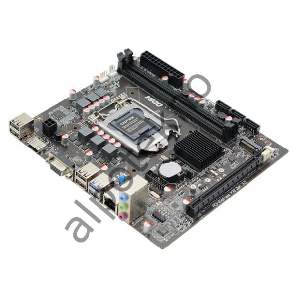AFOX IH310C-MA6-V4 2xDDR4 VGA+HDMI 1xGLAN 1x M.2 NVMe Gen3 1151Pin ANAKART