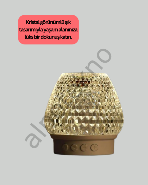 Uzun Pil Ömürlü 7 Renk Işıklı Bluetooth Hoparlör