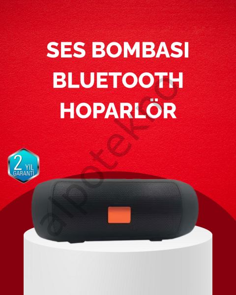 Bluetooth Hoparlör 20W Bass Güçlü Ses USB Flash AUX Destekli
