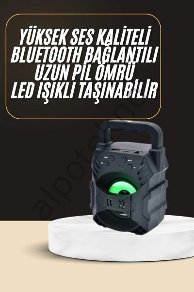 Bluetooth Hoparlör Android ve İOS Uyumlu Ses Bombası USB Girişli Taşınabilir