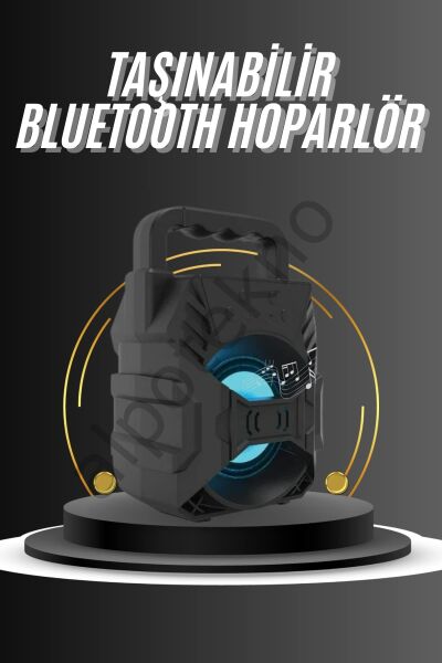 Kablosuz Bluetooth Hoparlör Ses Bombası RGB Işıklı Taşınabilir Yüksek Ses Kaliteli