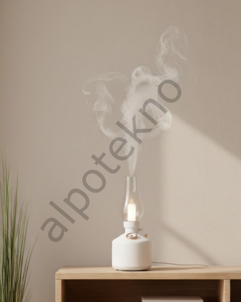 USB Şarjlı Gaz Lambası Modeli Nano Mist Aromaterapi Nemlendirici 280 ml