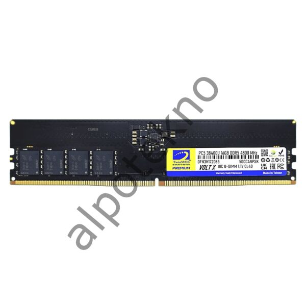 16GB TwinMOS (TMD516GB4800U40) DDR5 4800MHz CL40 Pc Ram