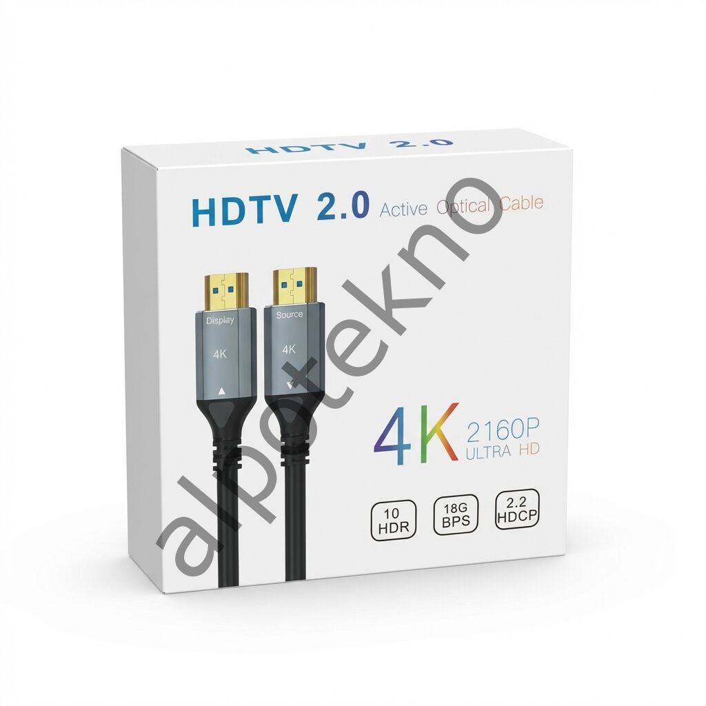 S-LİNE FK0525-4K-OPT 25MT 2.0V 4K FİBER OPTİK HDMI KABLO