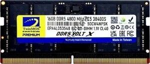 16GB TwinMOS DDR5 4800MHz CL40 (TMD516GB4800S40) Notebook Ram
