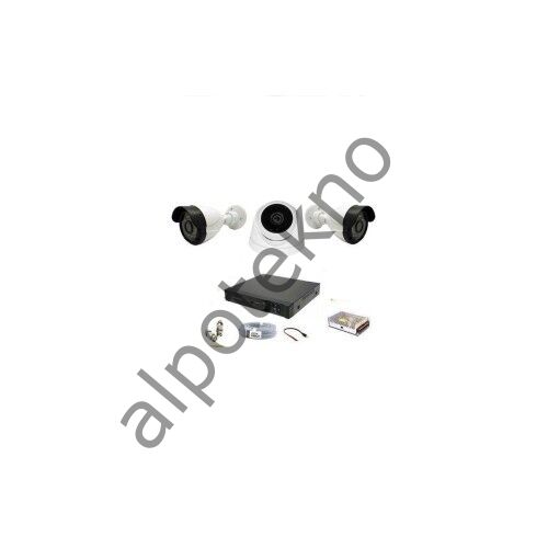 4 Iç 4 Dış 8 Kameralı Gece Renkli Sesli 5 Mp 320GB HDD Dahil Ahd Güvenlik Kamera Seti
