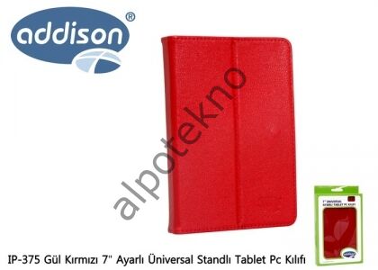 ADDISON IP-375 KIRMIZI 7'' ÜNİVERSAL STANDLI TABLET PC KILIFI