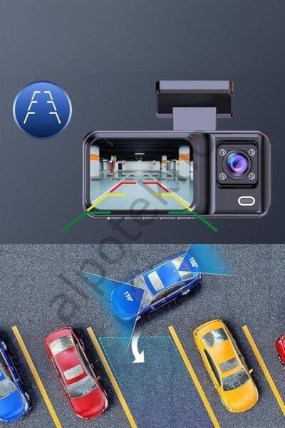 Ön ve Arka Kameralı 2 İnç 1080P Full HD DVR Araç İçi Ekran