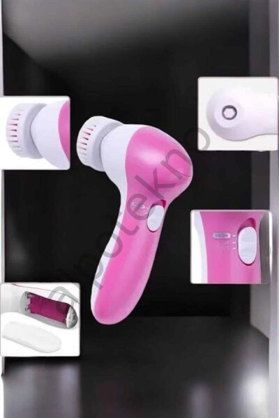 Taşınabilir Yüz Temizleme Cihazı Masaj, Peeling, Temizlik 5 Başlıklı
