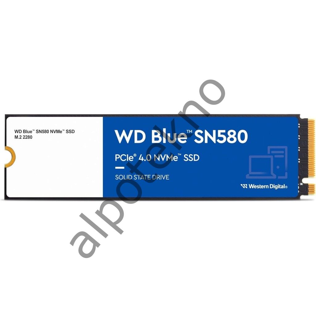 2TB WD Blue SN580 (WDS200T3B0E) 4150/4150/MB/s 2280 M2 PCIe Gen4 NVMe SSD Disk