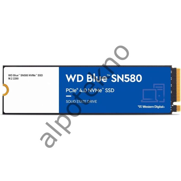 2TB WD Blue SN580 (WDS200T3B0E) 4150/4150/MB/s 2280 M2 PCIe Gen4 NVMe SSD Disk