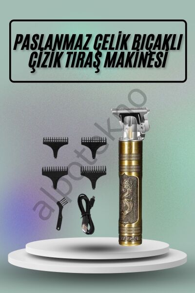 Saç Sakal Vücut Tıraş Makinesi Çizik Atma Makinesi Paslanmaz Çelik