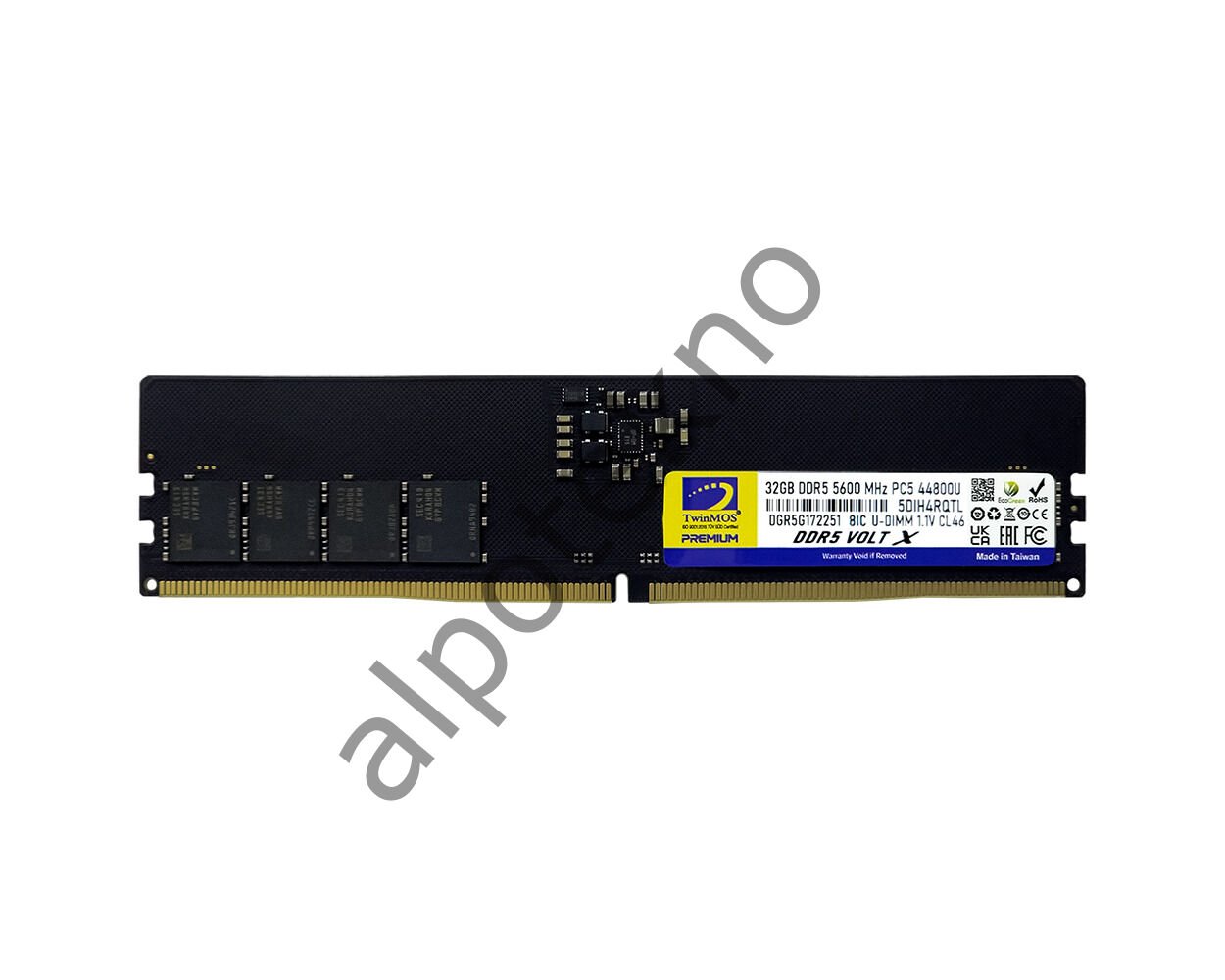32GB TwinMOS 5600MHz CL46 (TMD532GB5600U46WO) DDR5 PC Ram