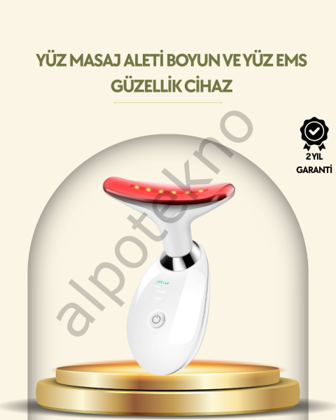 Kompakt ve Taşınabilir Cilt Bakım Cihazı – 3 Fonksiyonlu, USB Şarjlı, LED Işıklı Güzellik Aleti