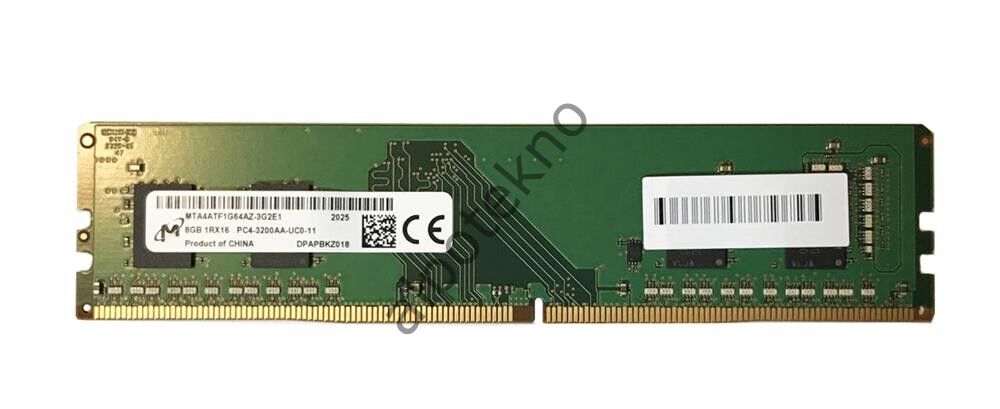 8GB Micron DDR4 3200MHz (MTA4ATF1G64AZ-3G2E1) Pc Ram