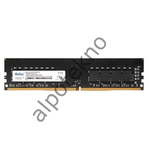 8GB Netac Basic DDR4 3200MHz (NTBSD4P32SP-08) Pc Ram