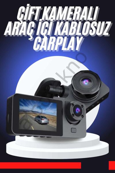 CarPlay Fotoğraf ve Video Kaydedici Araç İçi Kamera Ekranlı