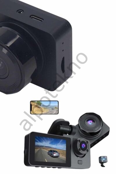 DVR Araç İçi Kamera Hareket Algılayabilen 1080P CarPlay Video Kaydedici