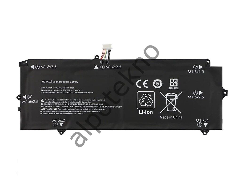 RETRO Hp Elite x2 1012 G1, MG04XL Notebook Bataryası