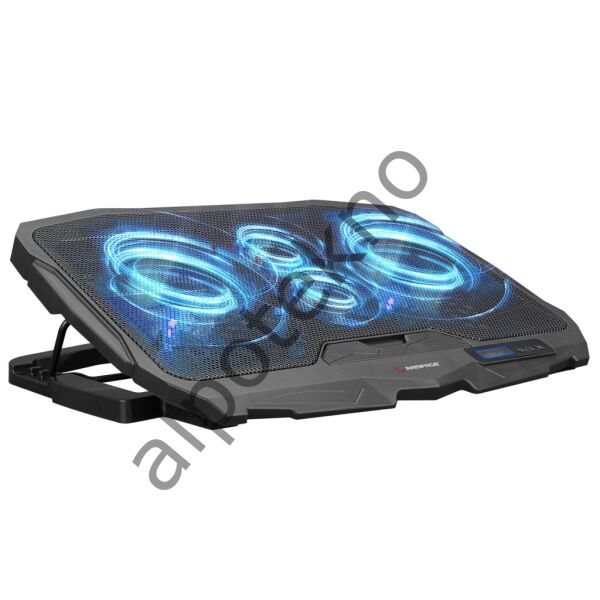 Addison Rampage AD-RC4 Mavi Ledli 2*125mm+2*70mm Işıklı Fan 15-17 Notebook Soğut