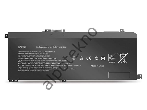 RETRO Hp Envy 15-dr x360, 15-ds x360, SA04XL Notebook Bataryası