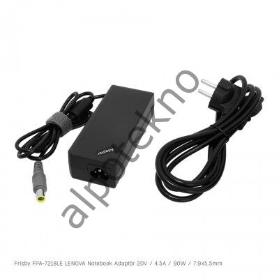 Frisby FPA-7218LE 20V 4.5A 7.9 x 5.5mm Notebook Adaptör (Lenova)