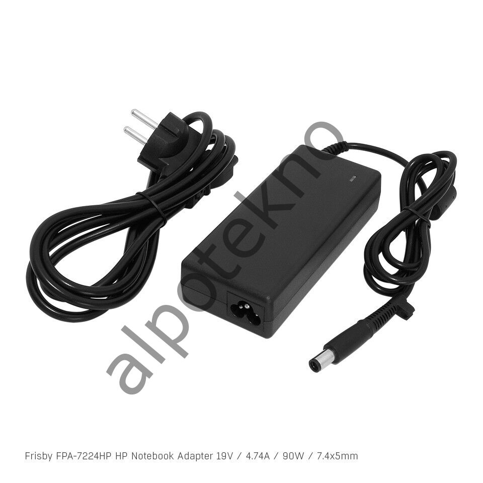 Frisby FPA-7224HP 19V 4.74A 7.4 x 5.0mm Notebook Adaptör (HP)