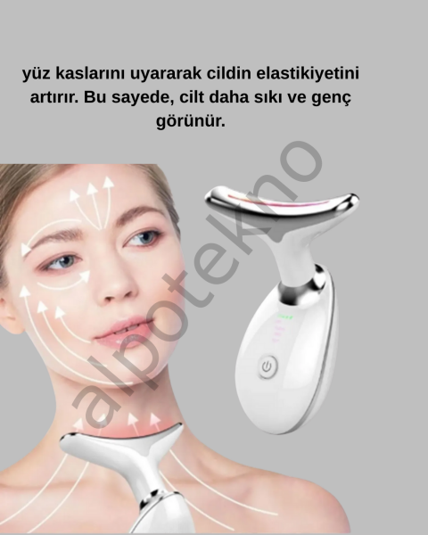 Kablosuz Şarjlı Yüz Masaj Cihazı | Cilt Yenileyici ve Nem Dengeleyici