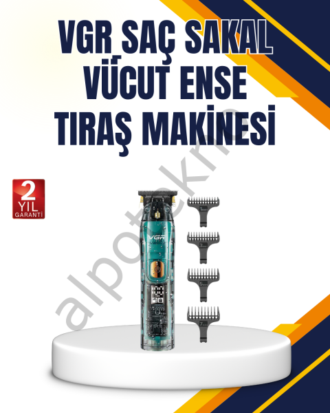 VGR V-695 Profesyonel Tıraş Makinesi Seramik Bıçaklı Turbo Güçlü Motor
